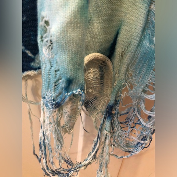 R13 tie dye sleeveless cotton knit midi distressed Tank dress M L Sizes 8 10 12 - Picture 13 of 13